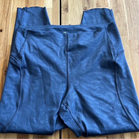 Under Armour RUSH Compression Leggings Blue Size L - Picture 1 of 7